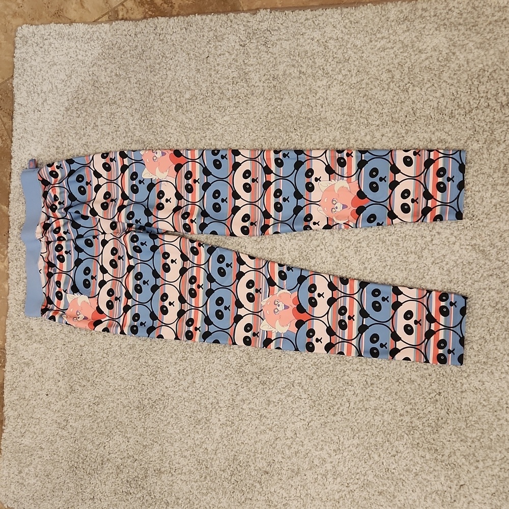 Girls Disney Pixar Turning Red / Panda leggings 9/10